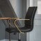 Flash Furniture Black LeatherSoft Office Chair with Gold Arms GO-21111B-BK-GLD-GG - alternate 2